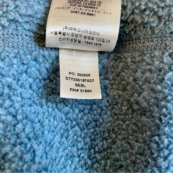 Patagonia Women’s Better Sweater 1/4 Zip Fleece Pullover Size M Blue Heather - Picture 4 of 5